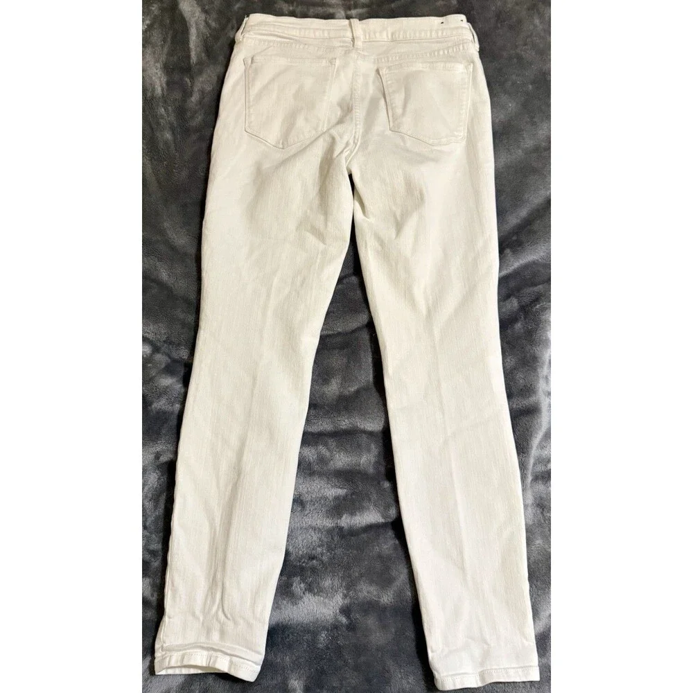 J. Crew Women’s Size 27-28 Small White Stretch Skinny Jeans Style G1972